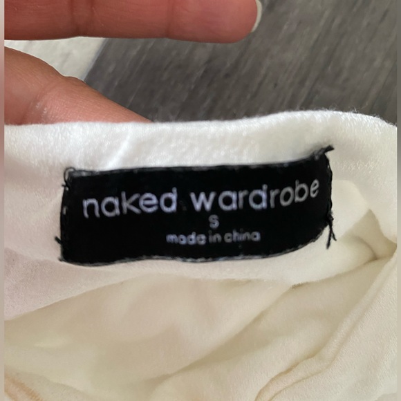 Naked Wardrobe White Long Sleeve Dress - Picture 5 of 5